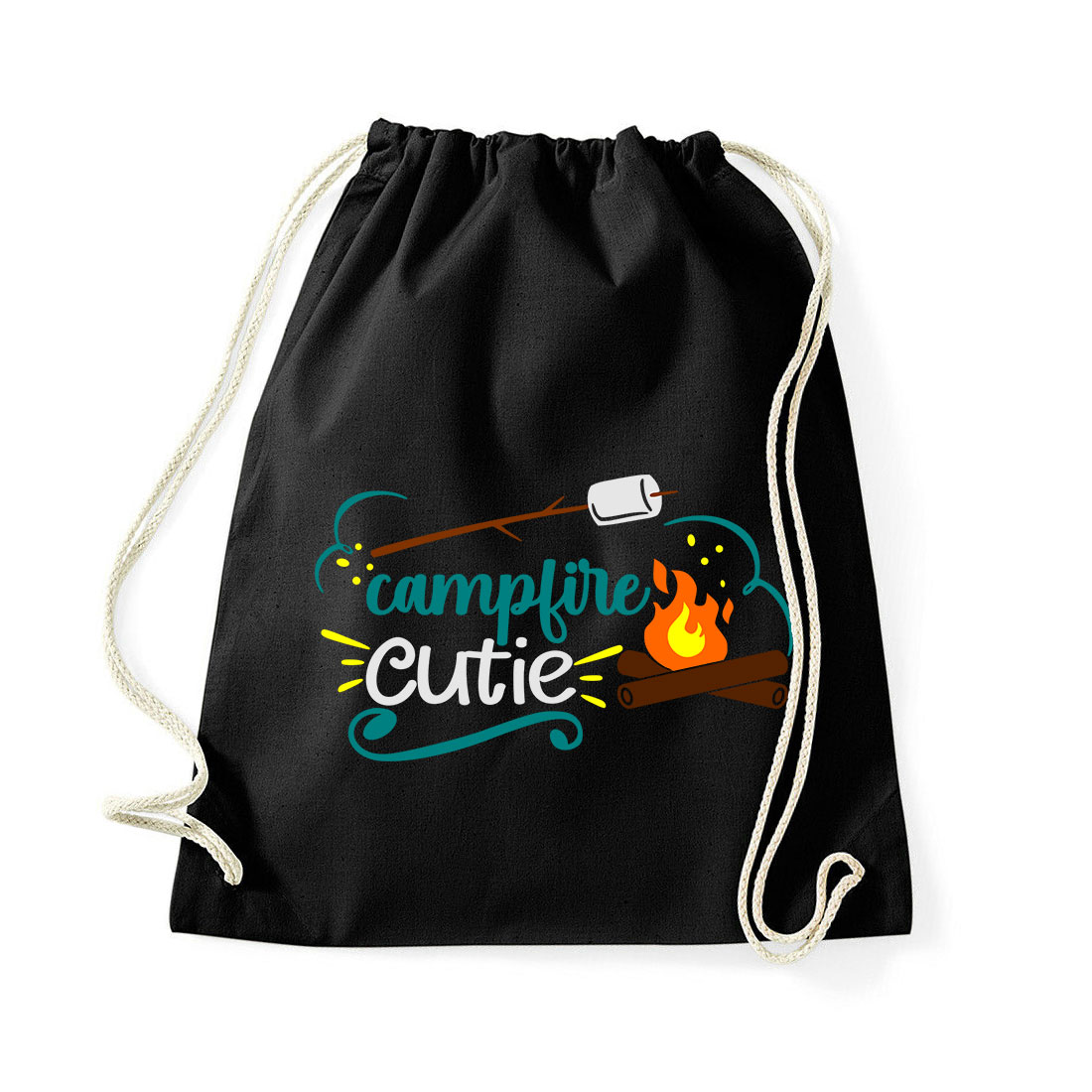campfire camping kemping Fekete Tornazsák