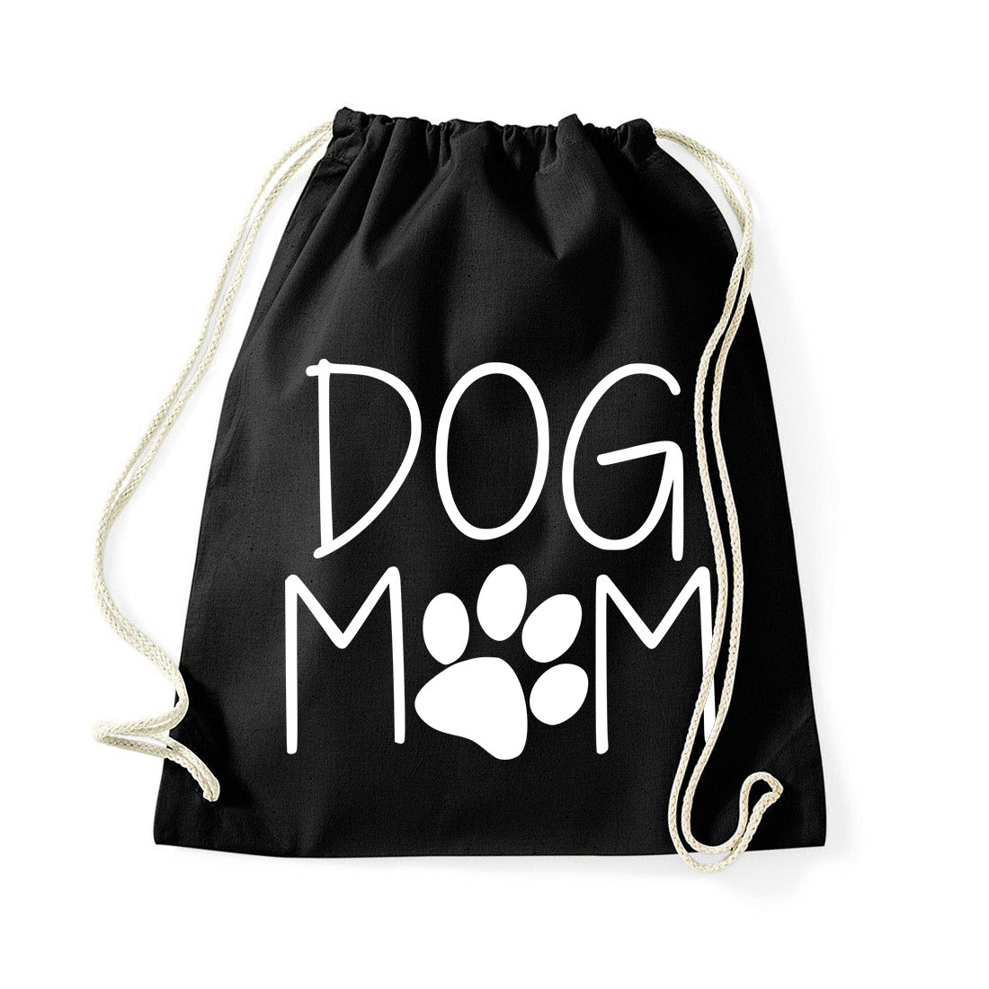 dog mom kutya kutyás Fekete Tornazsák