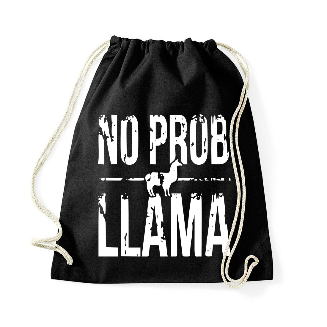 no probllama láma Fekete Tornazsák