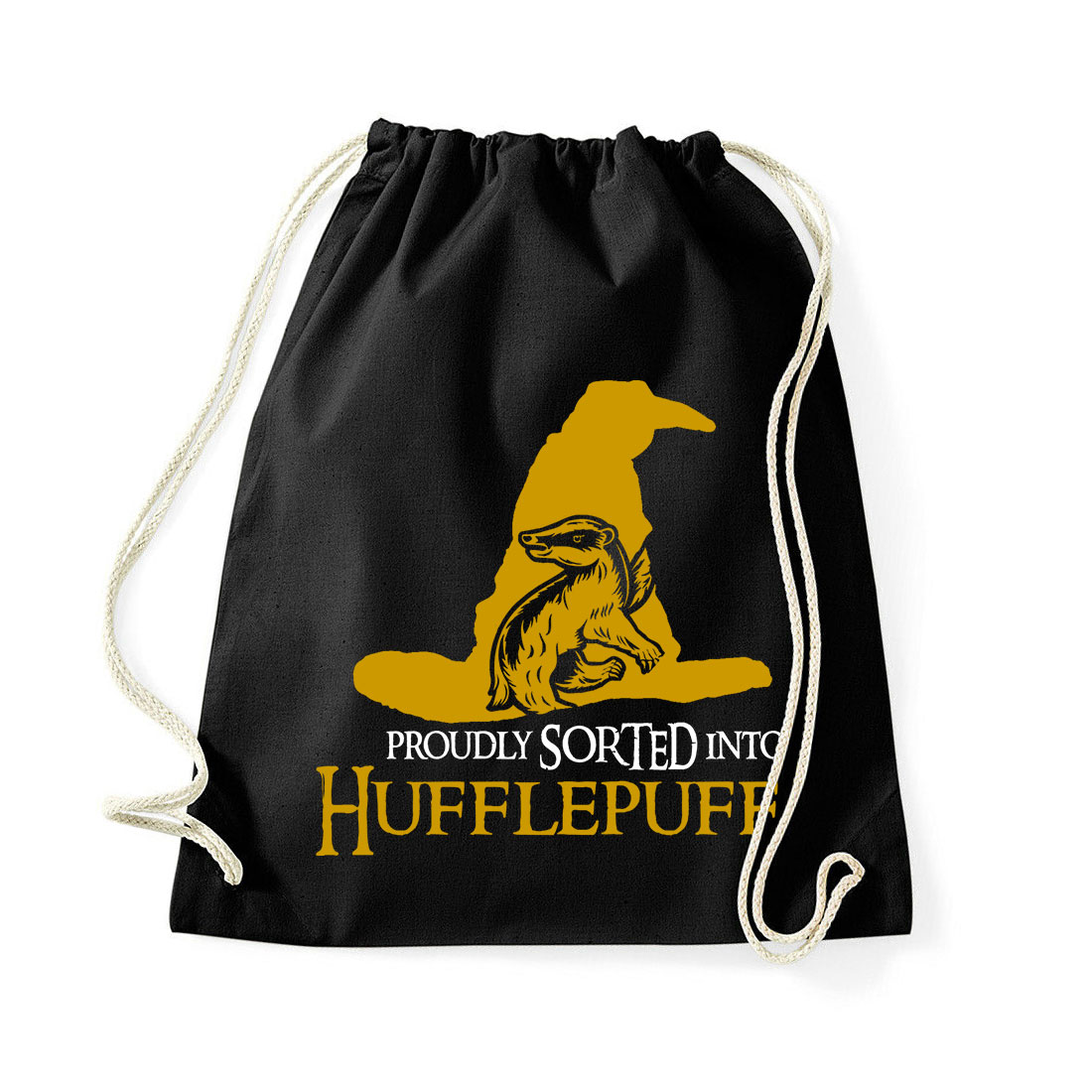 hugrabug harry potter Fekete Tornazsák