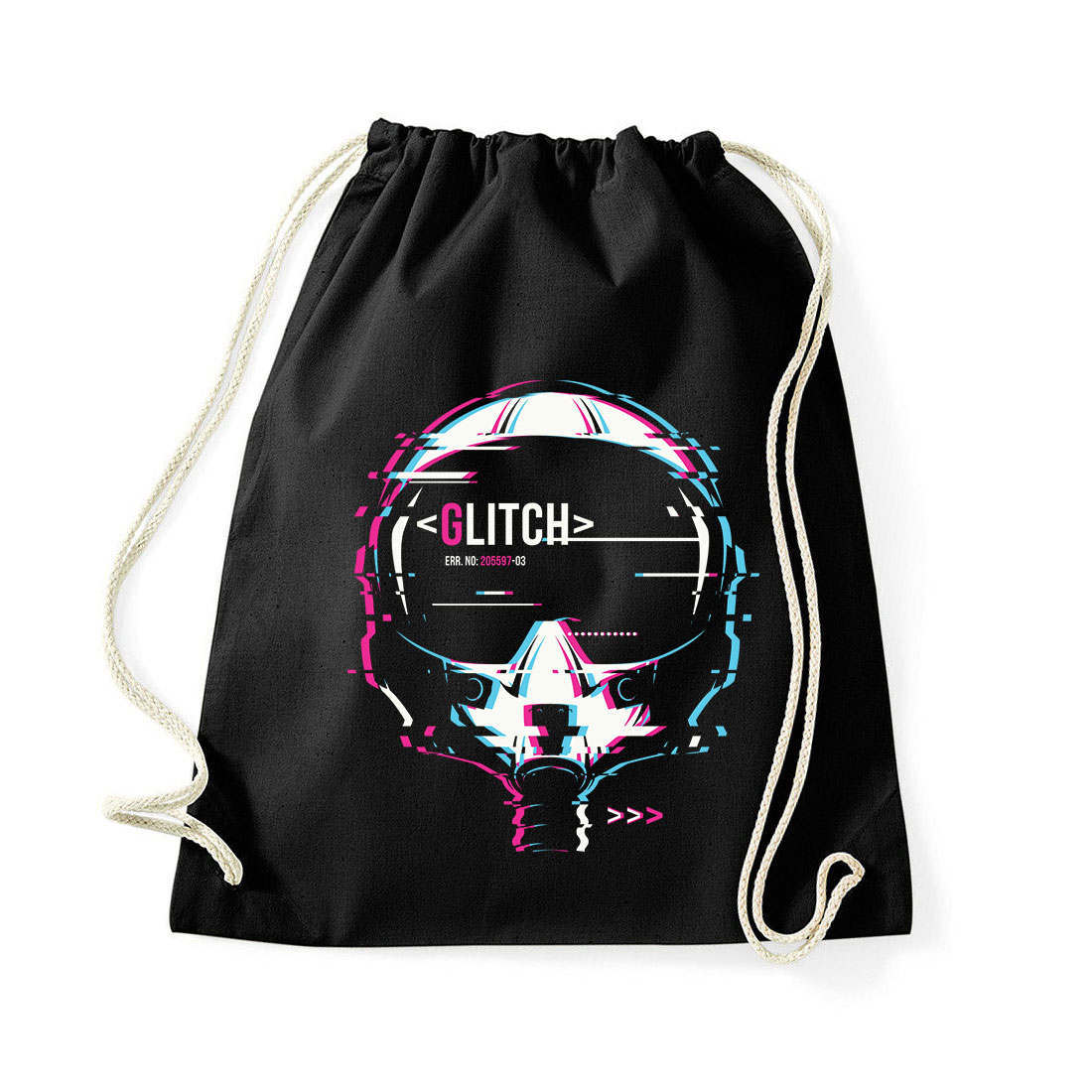 glitch gamer Fekete Tornazsák