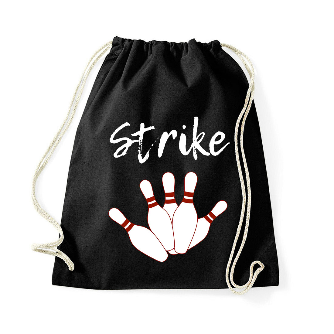 bowling strike Fekete Tornazsák
