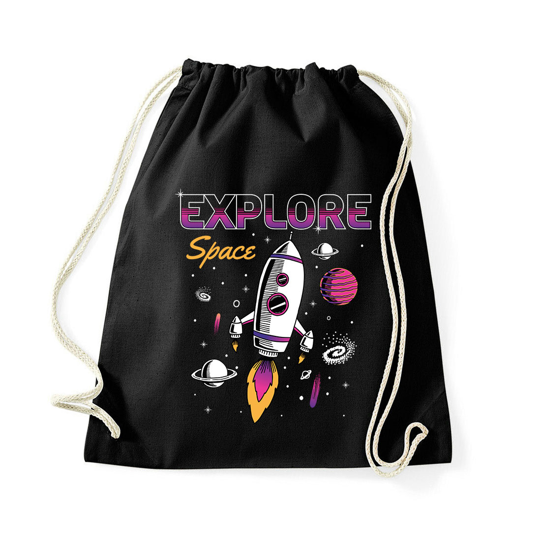 explore space űrhajó Fekete Tornazsák