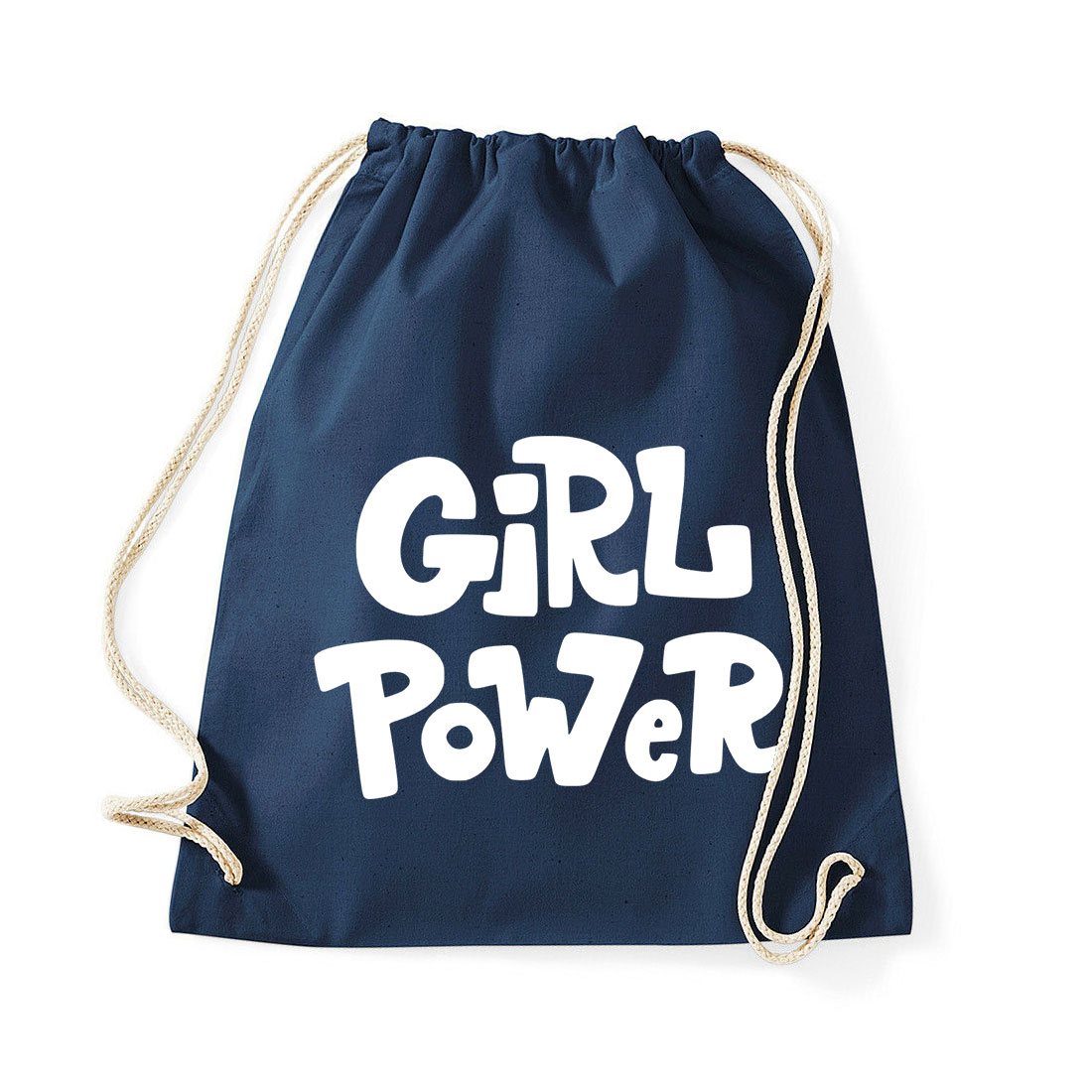 Girl Power Sötétkék Tornazsák