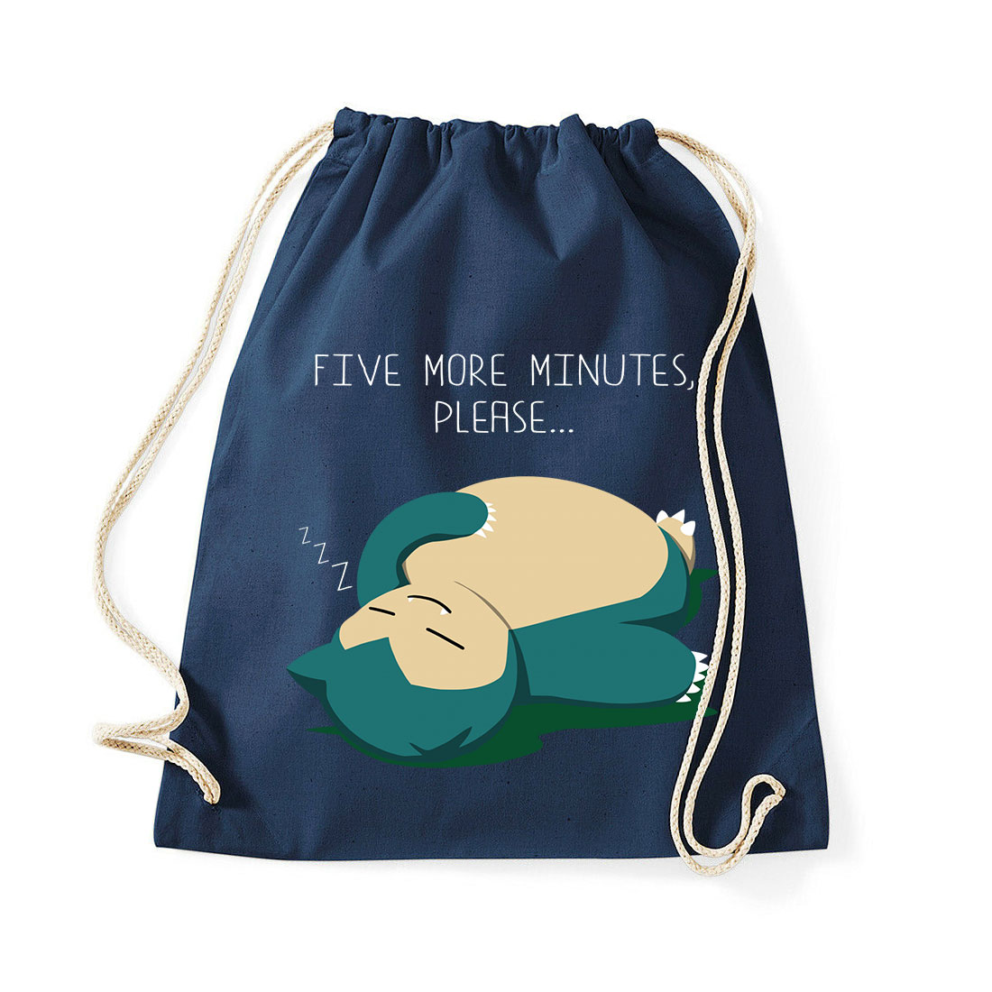 snorlax pokemon lusta alvós még öt perc Sötétkék Tornazsák