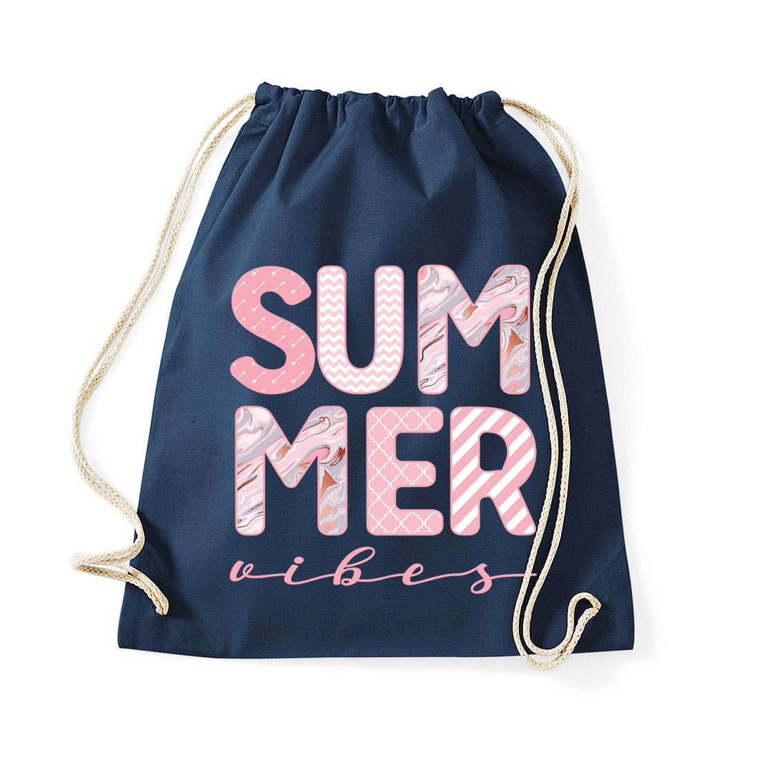 summer vibes nyár nyaralás Sötétkék Tornazsák