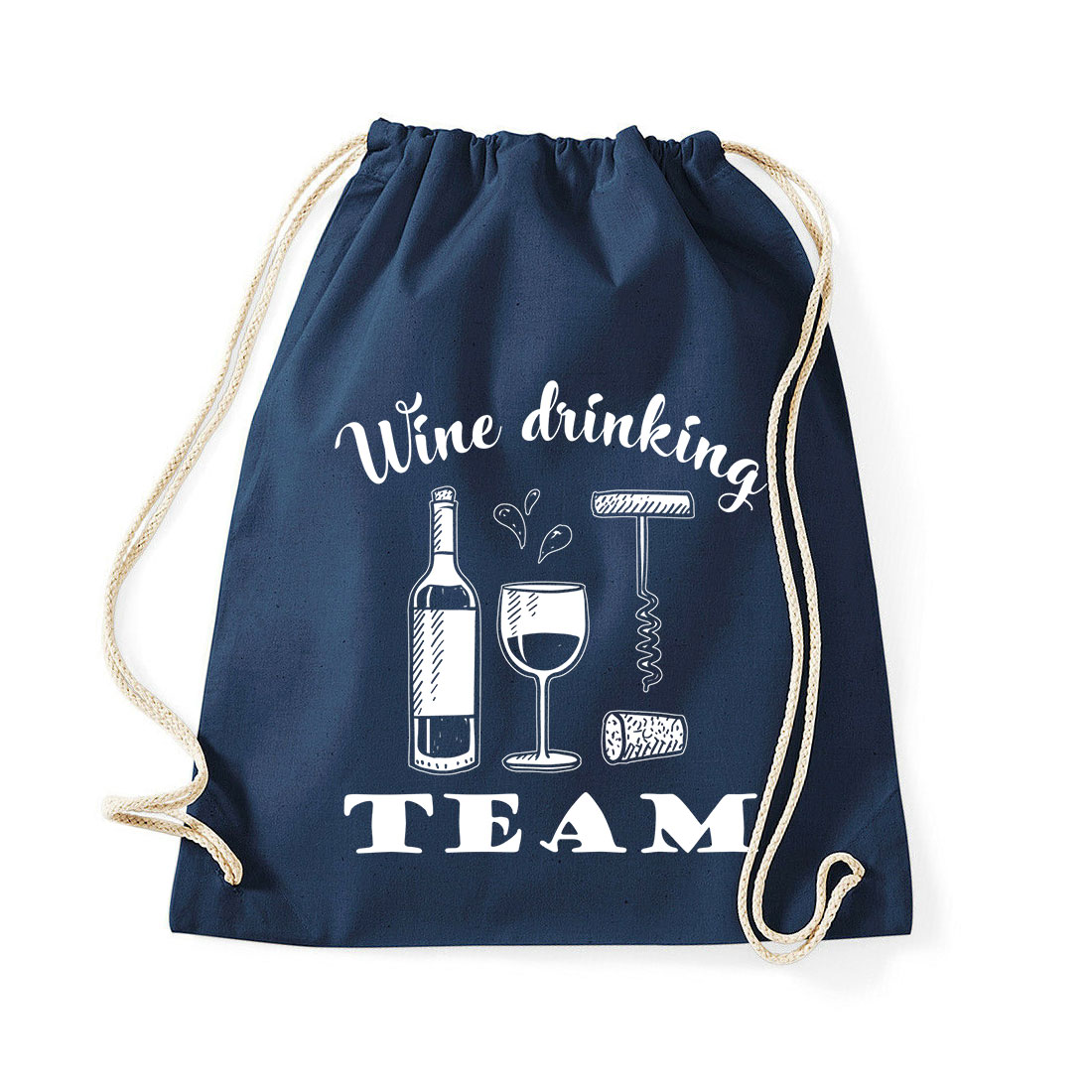 bor wine Sötétkék Tornazsák