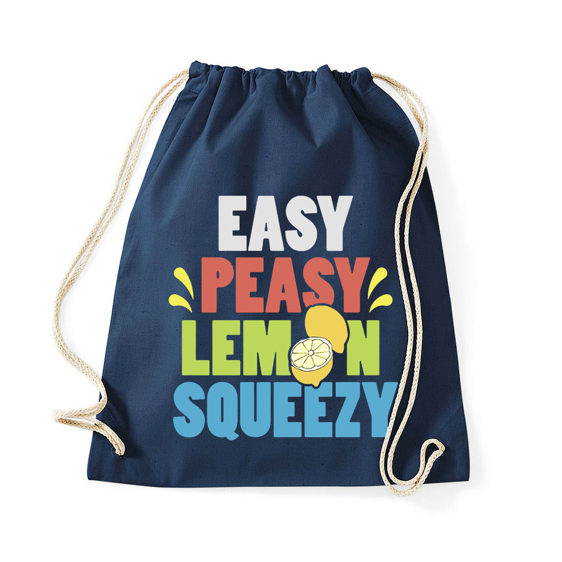 easy peasy lemon squeezy Sötétkék Tornazsák