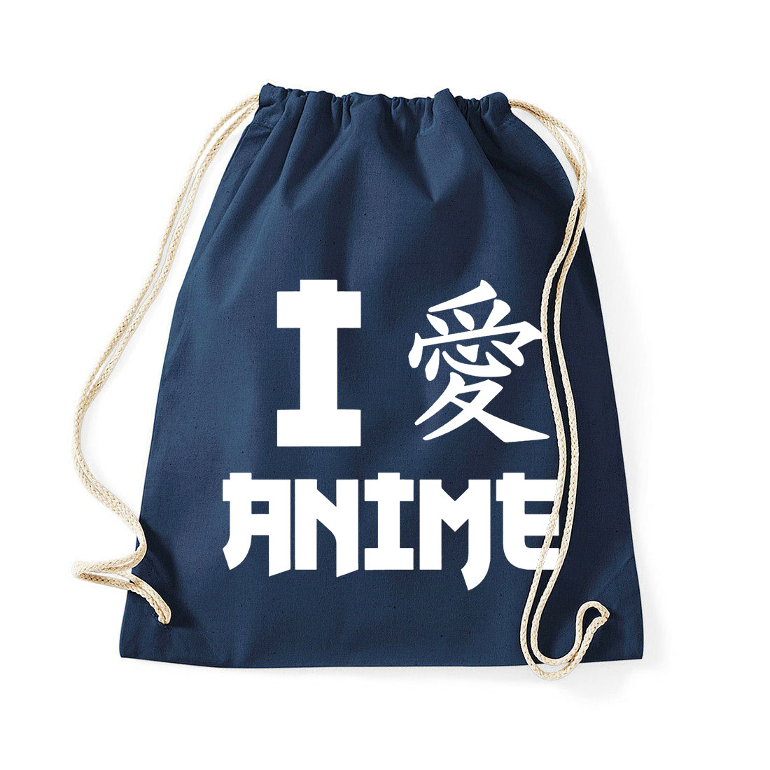 i love anime Sötétkék Tornazsák