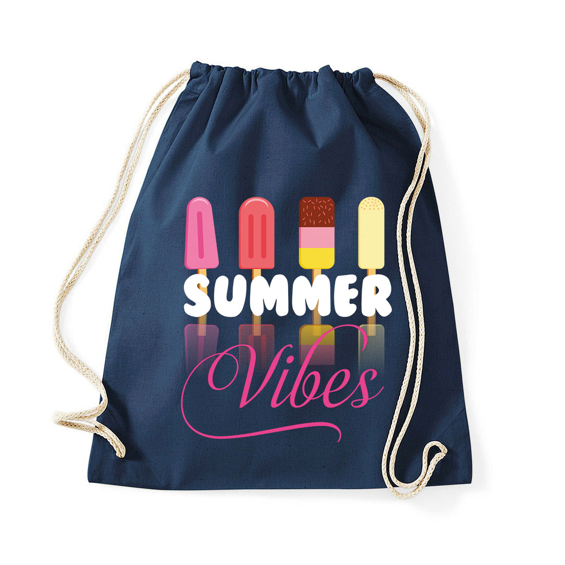 summer vibes nyár nyaralás Sötétkék Tornazsák