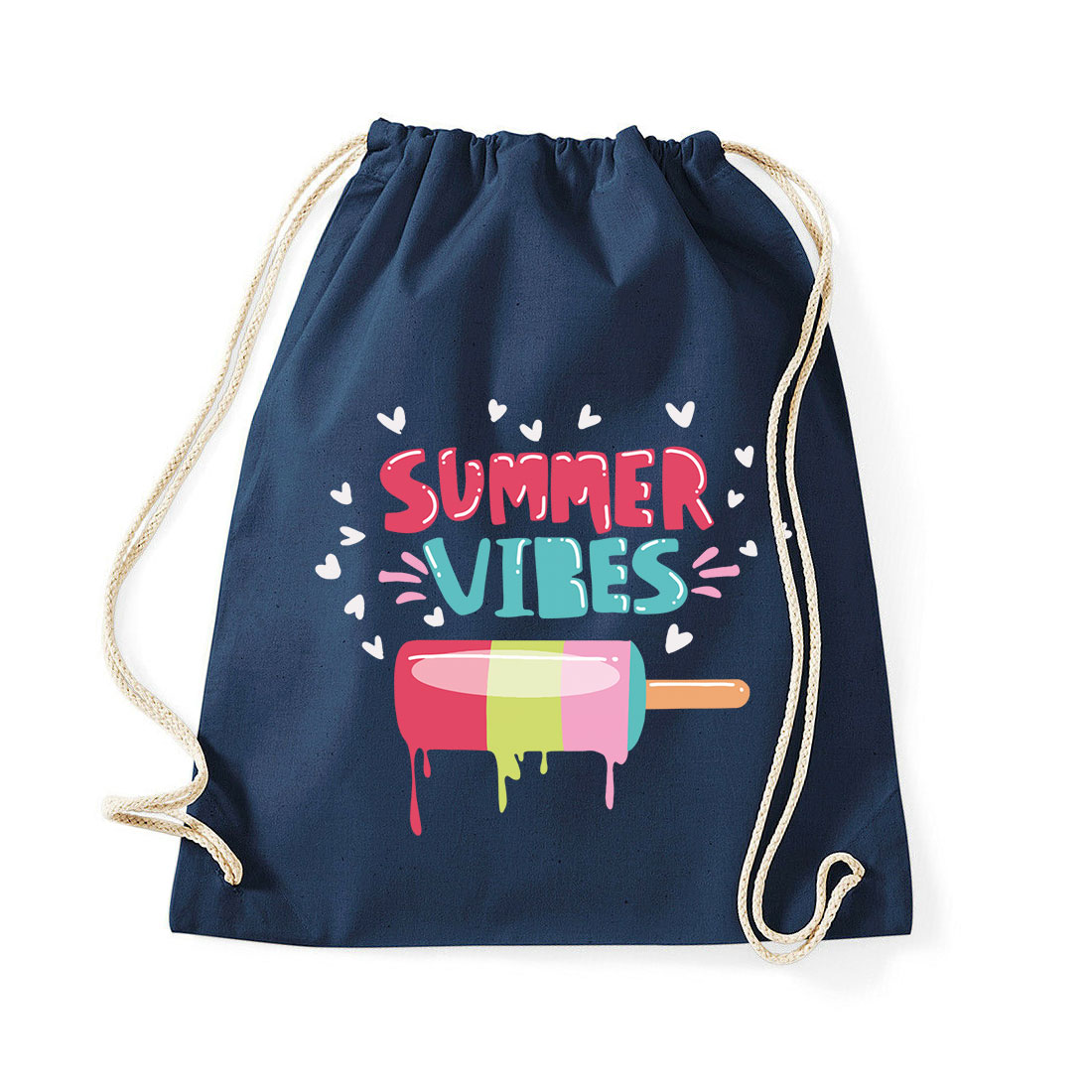 summer vibes nyár Sötétkék Tornazsák