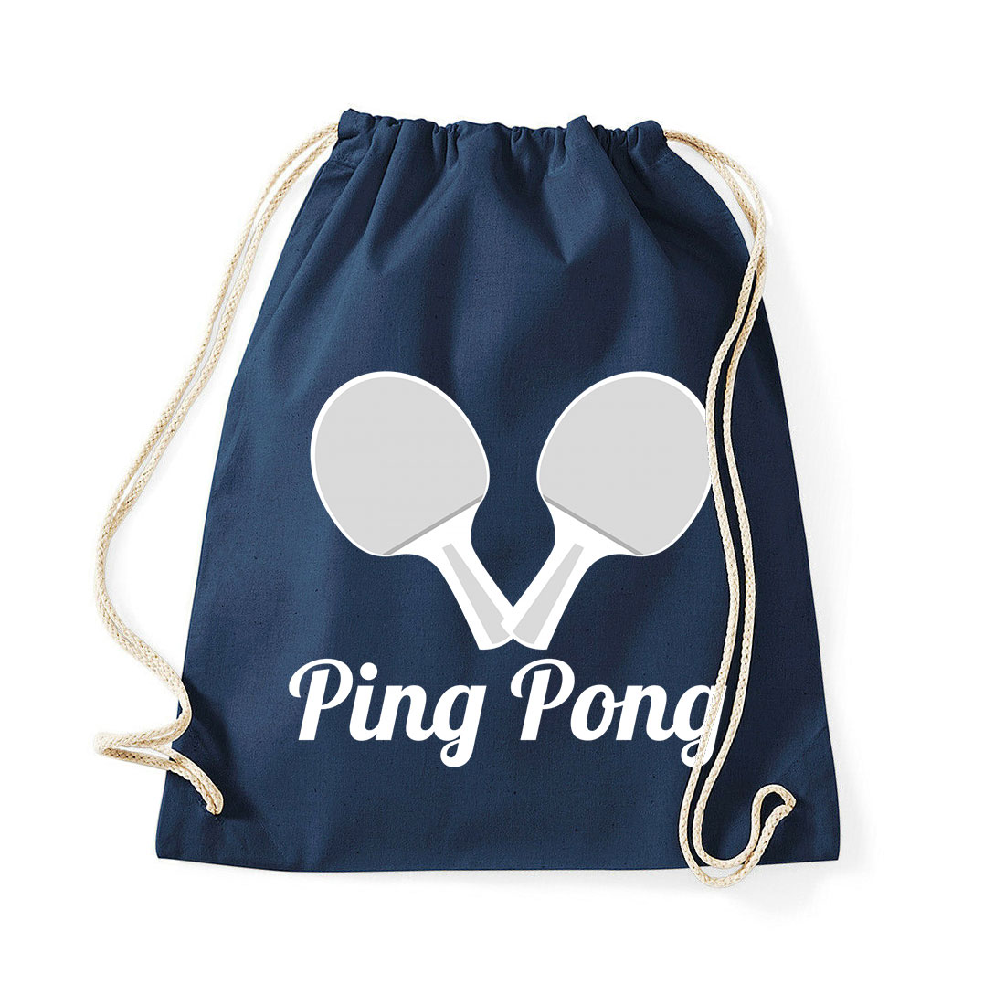 ping pong Sötétkék Tornazsák