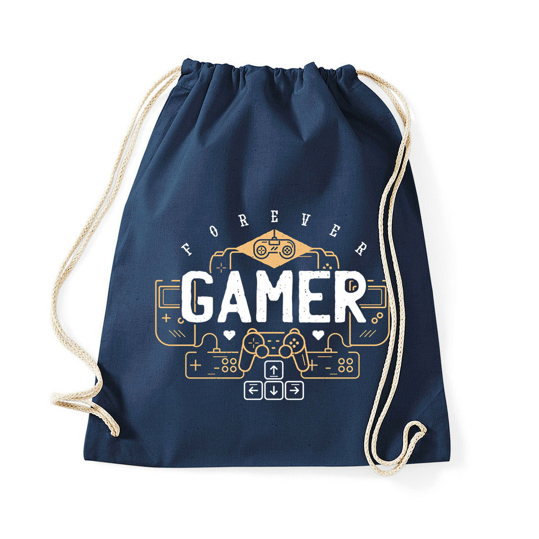 Gamer Forever Sötétkék Tornazsák