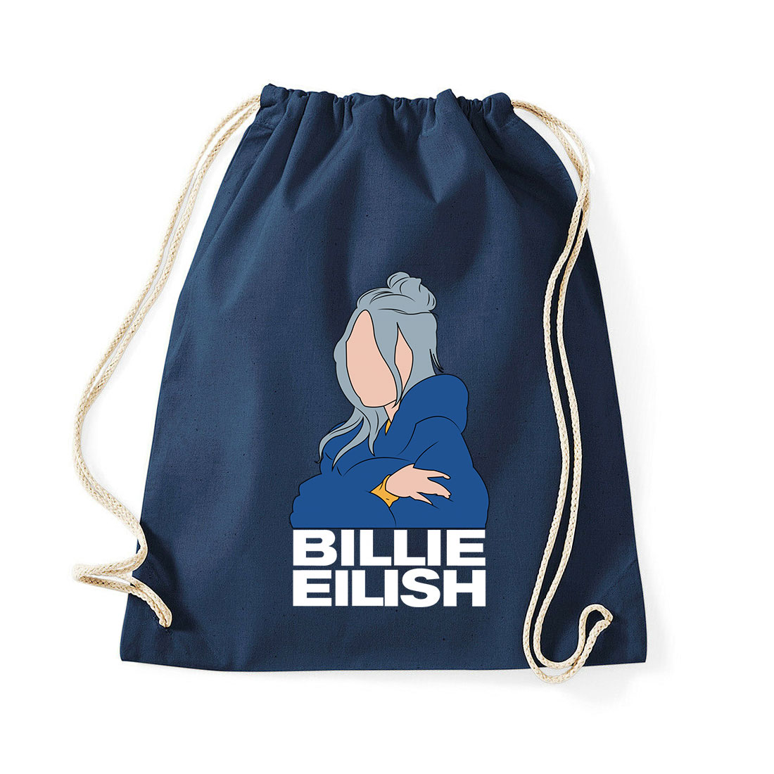 billie eilish Sötétkék Tornazsák