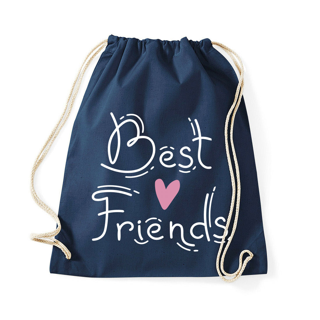 best friends bff barátság Sötétkék Tornazsák