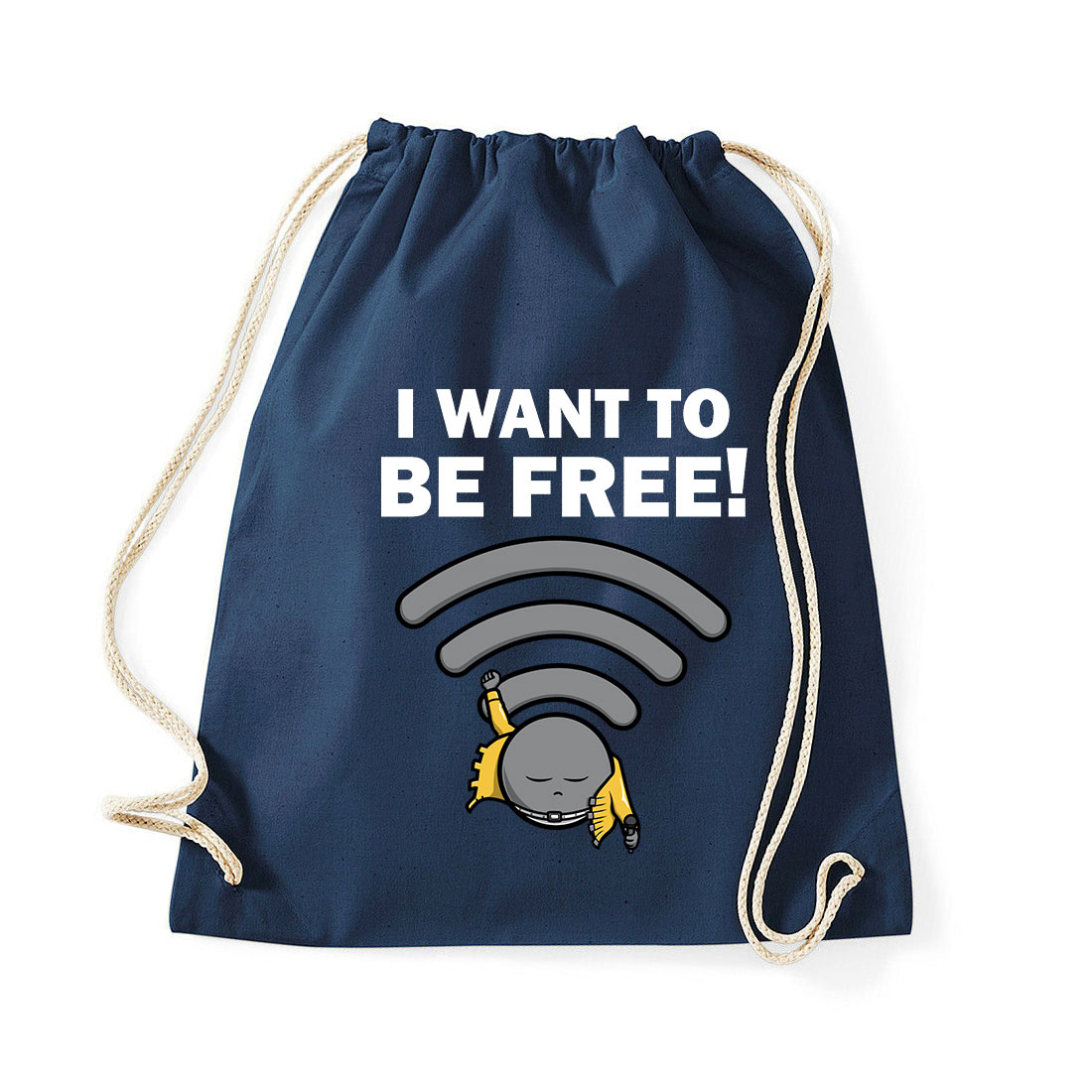 wifi humor freddie mercury Sötétkék Tornazsák