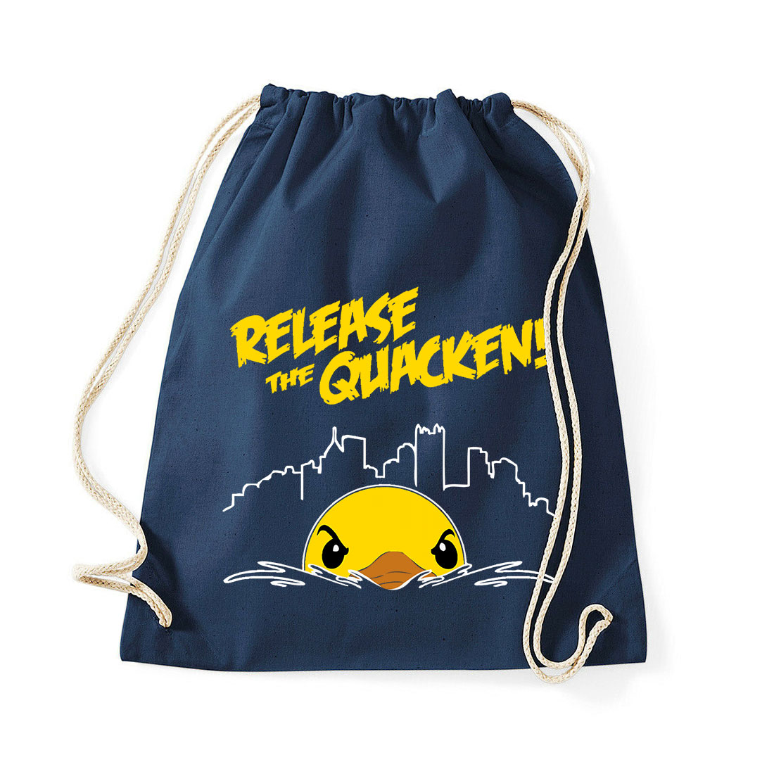 kacsa kacsás quakken krakken Sötétkék Tornazsák