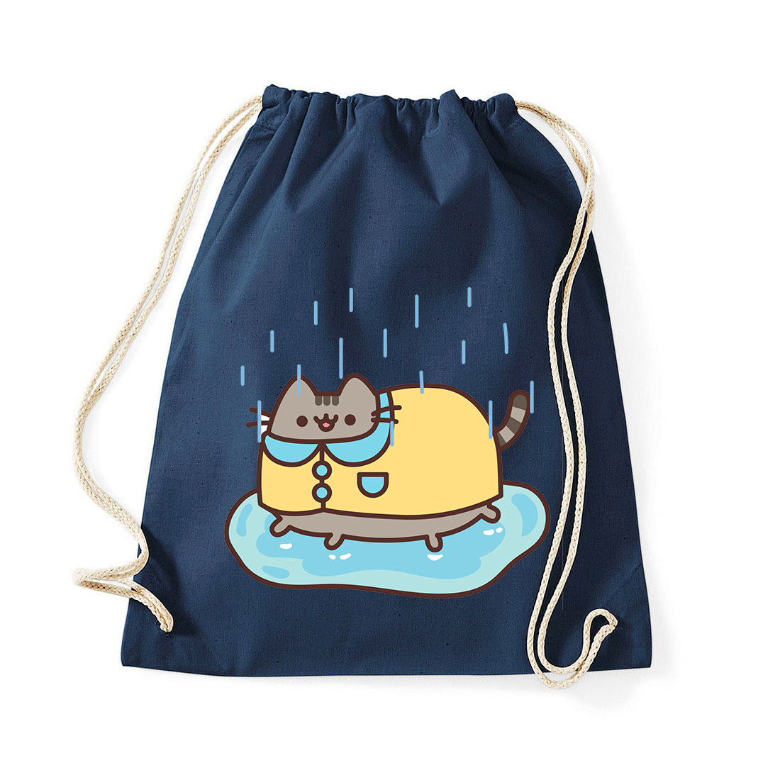 pusheen macska macskás cica cicás Sötétkék Tornazsák