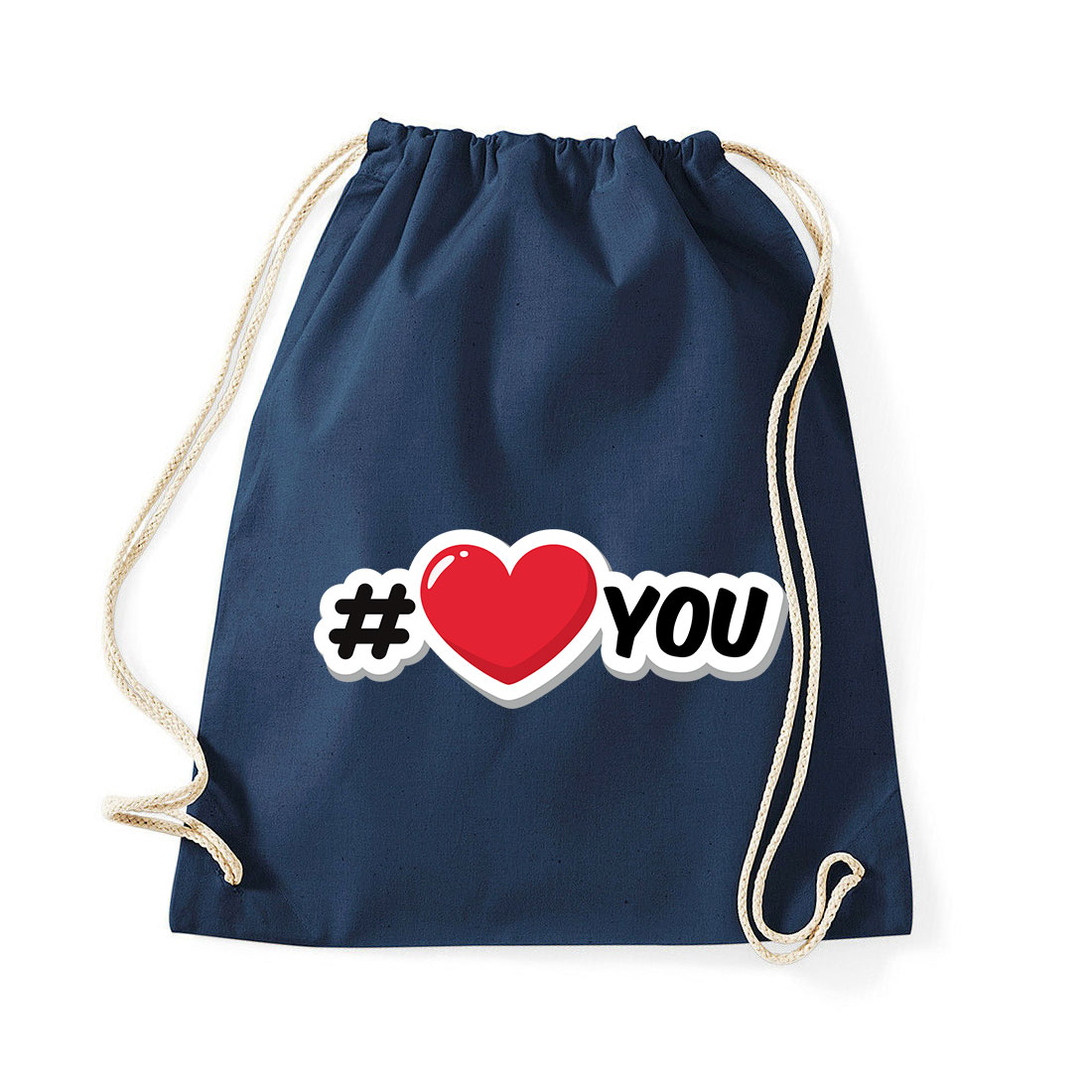 i love you Sötétkék Tornazsák