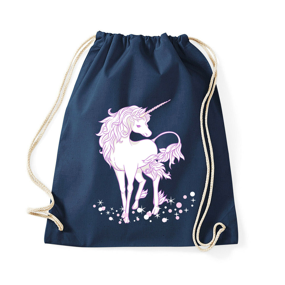 unikornis unicorn Sötétkék Tornazsák