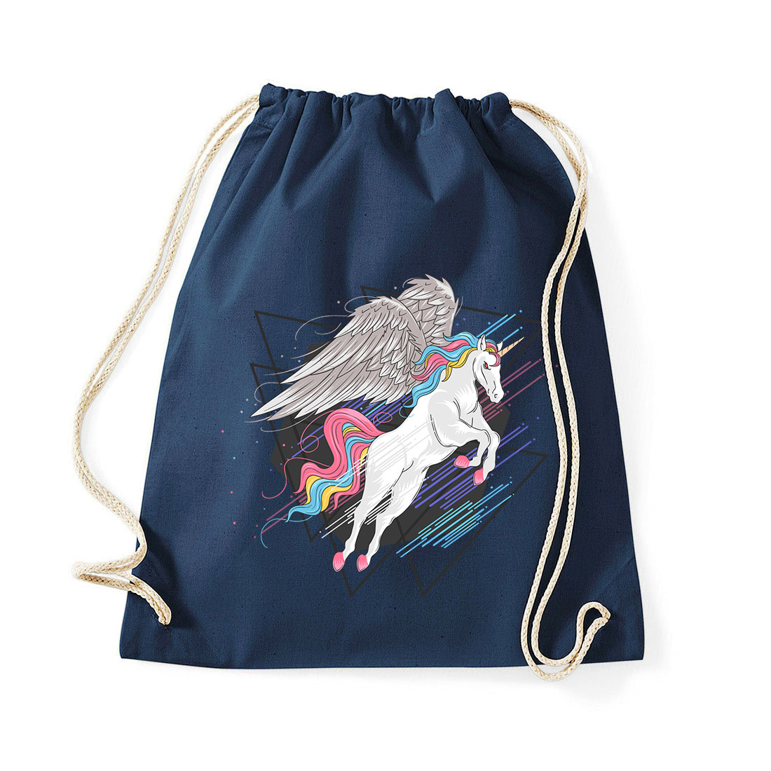 unikornis pegasus Sötétkék Tornazsák