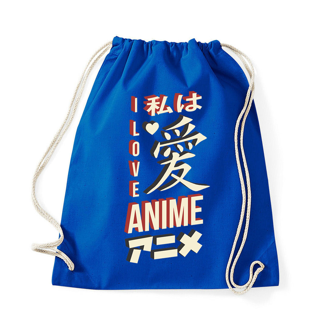 i love anime Kék Tornazsák