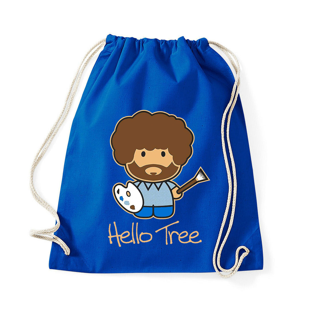Bob Ross festészet festő Kék Tornazsák