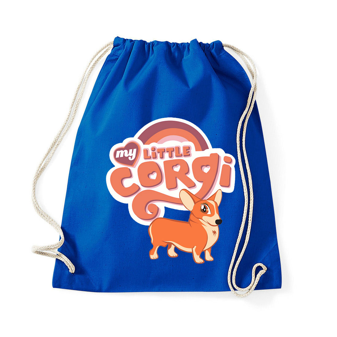 corgi korgi kutya Kék Tornazsák