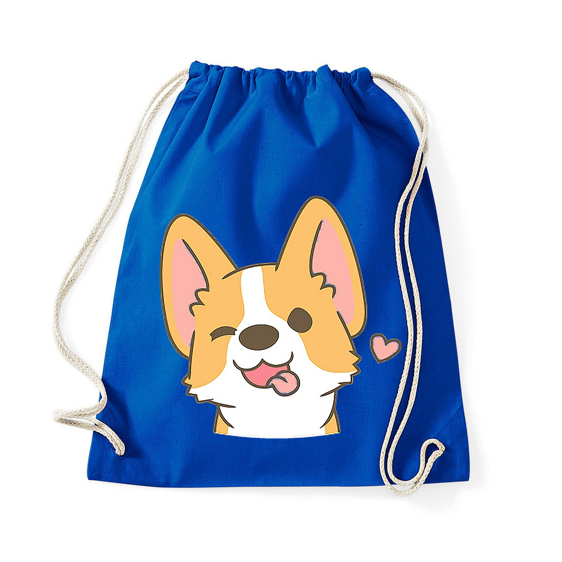 corgi korgi kutya Kék Tornazsák