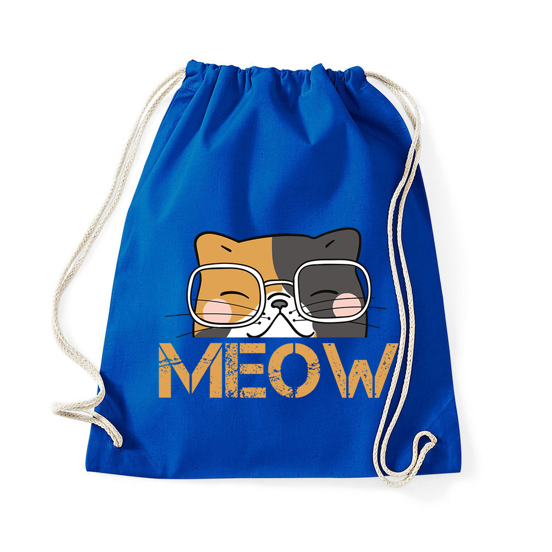 meow macsa macskás cica cicás Kék Tornazsák