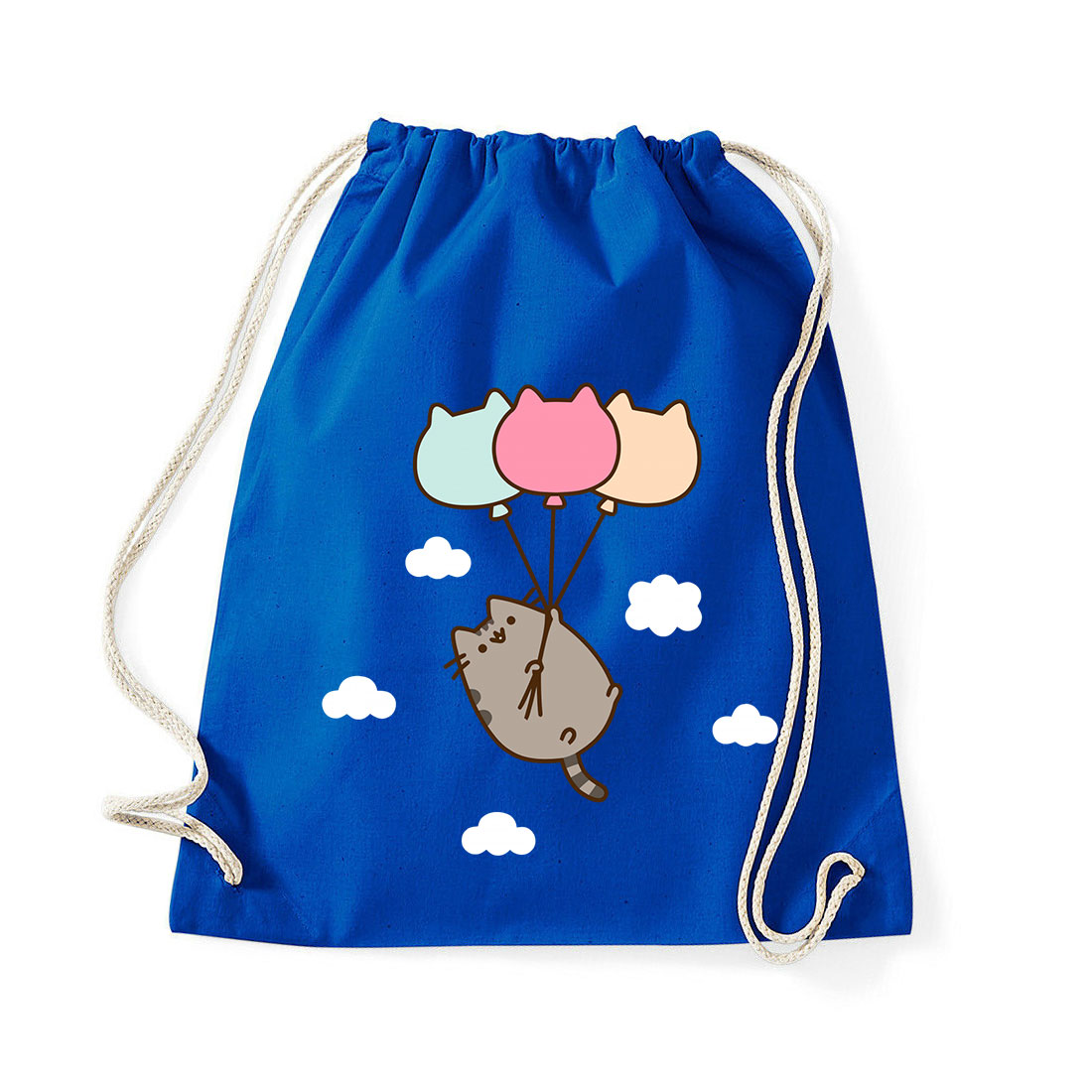 Pusheen macska macskás lufi cica cicás Kék Tornazsák