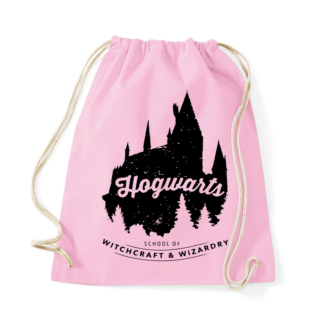 hogwarts harry potter roxfort Rózsaszín Tornazsák