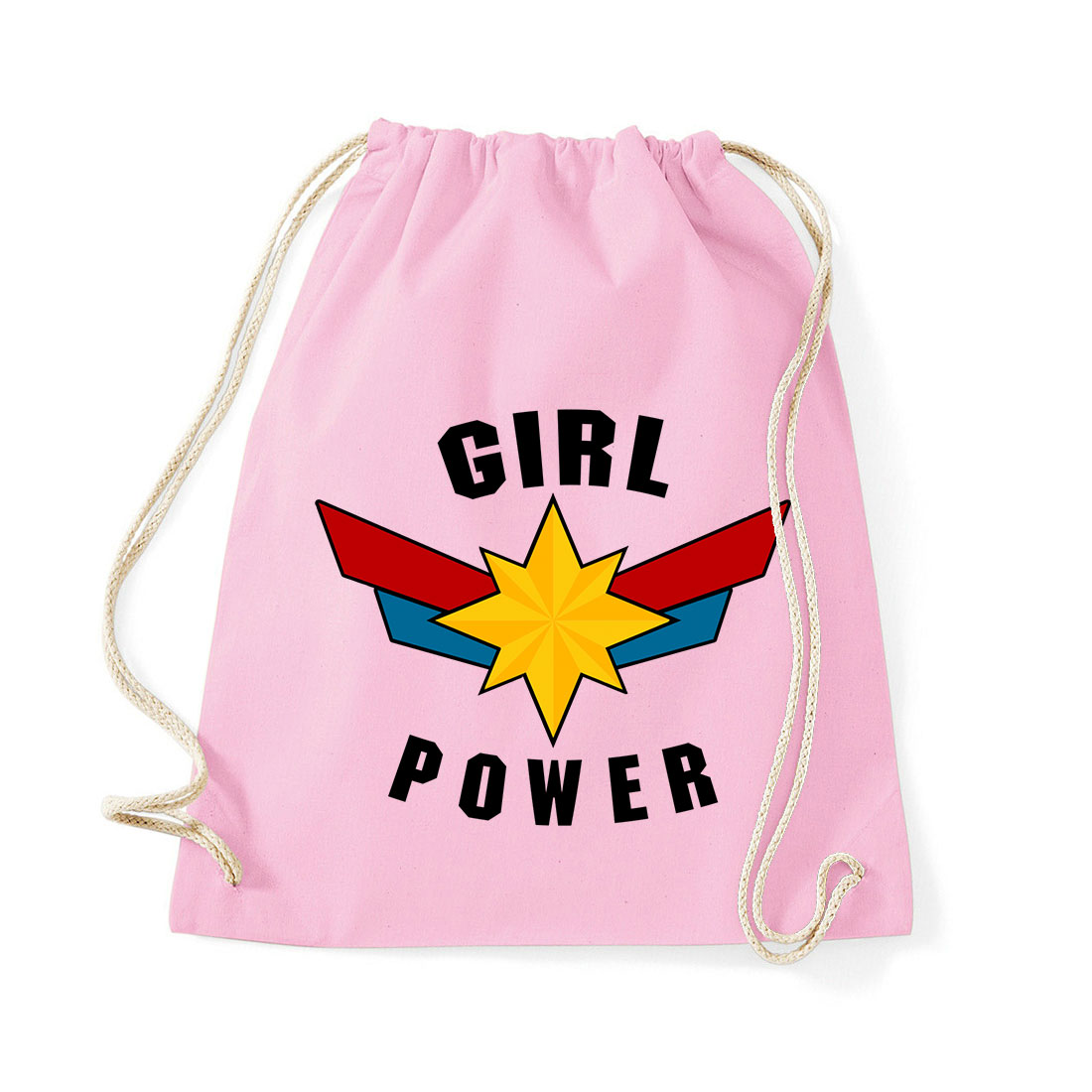 girl power Rózsaszín Tornazsák