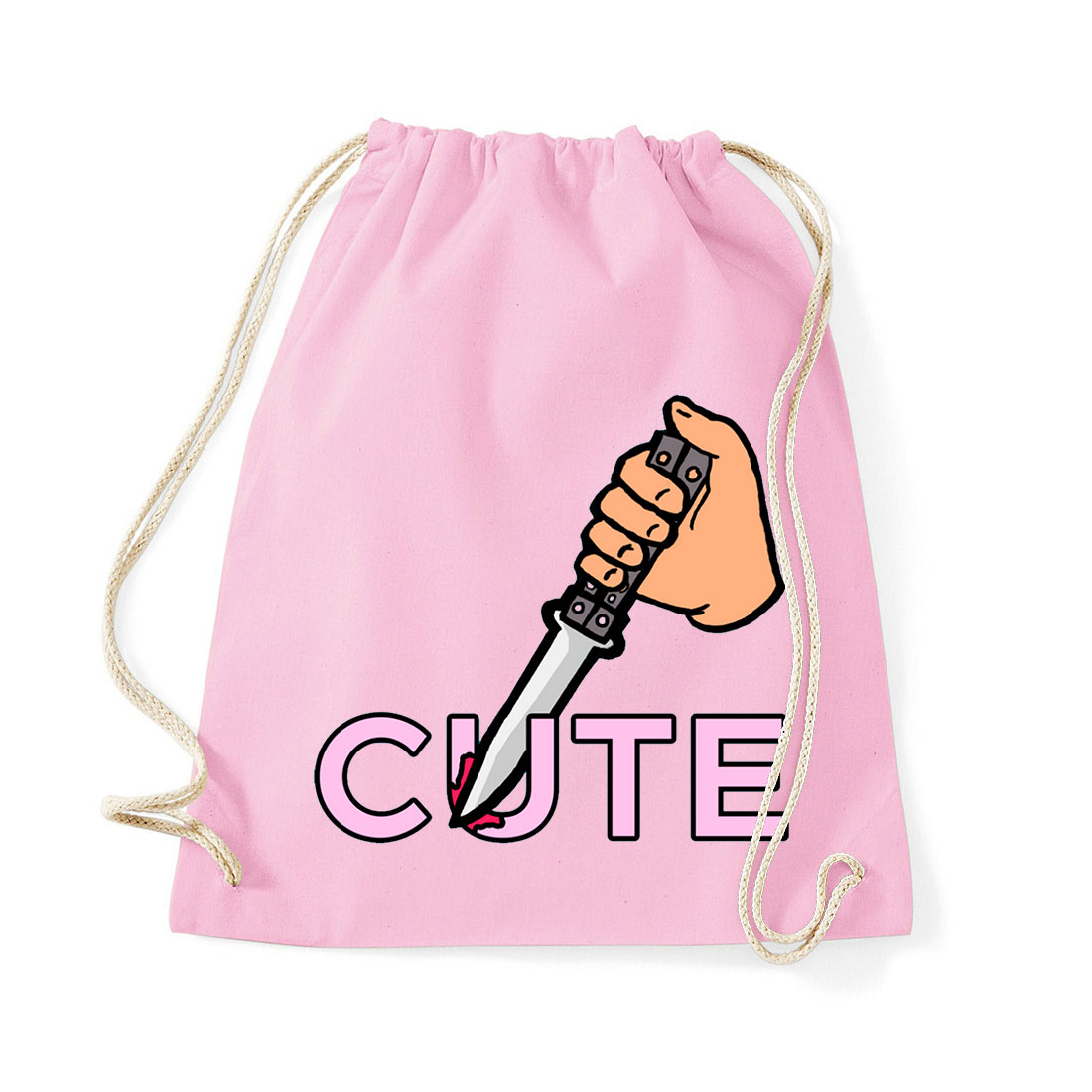 cute psycho psziho kés Rózsaszín Tornazsák