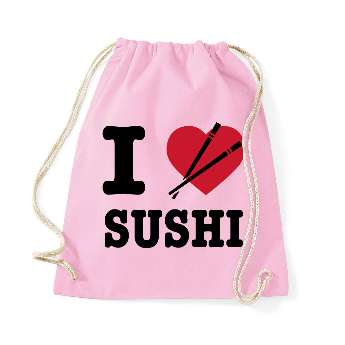 szusi sushi Rózsaszín Tornazsák