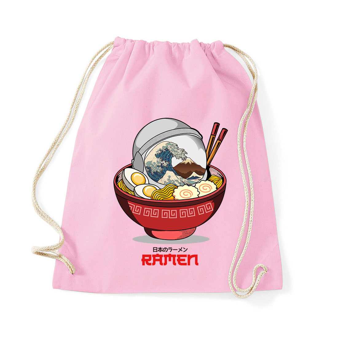 japán ramen Rózsaszín Tornazsák