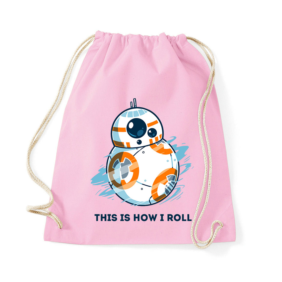 bb8 star wars Rózsaszín Tornazsák
