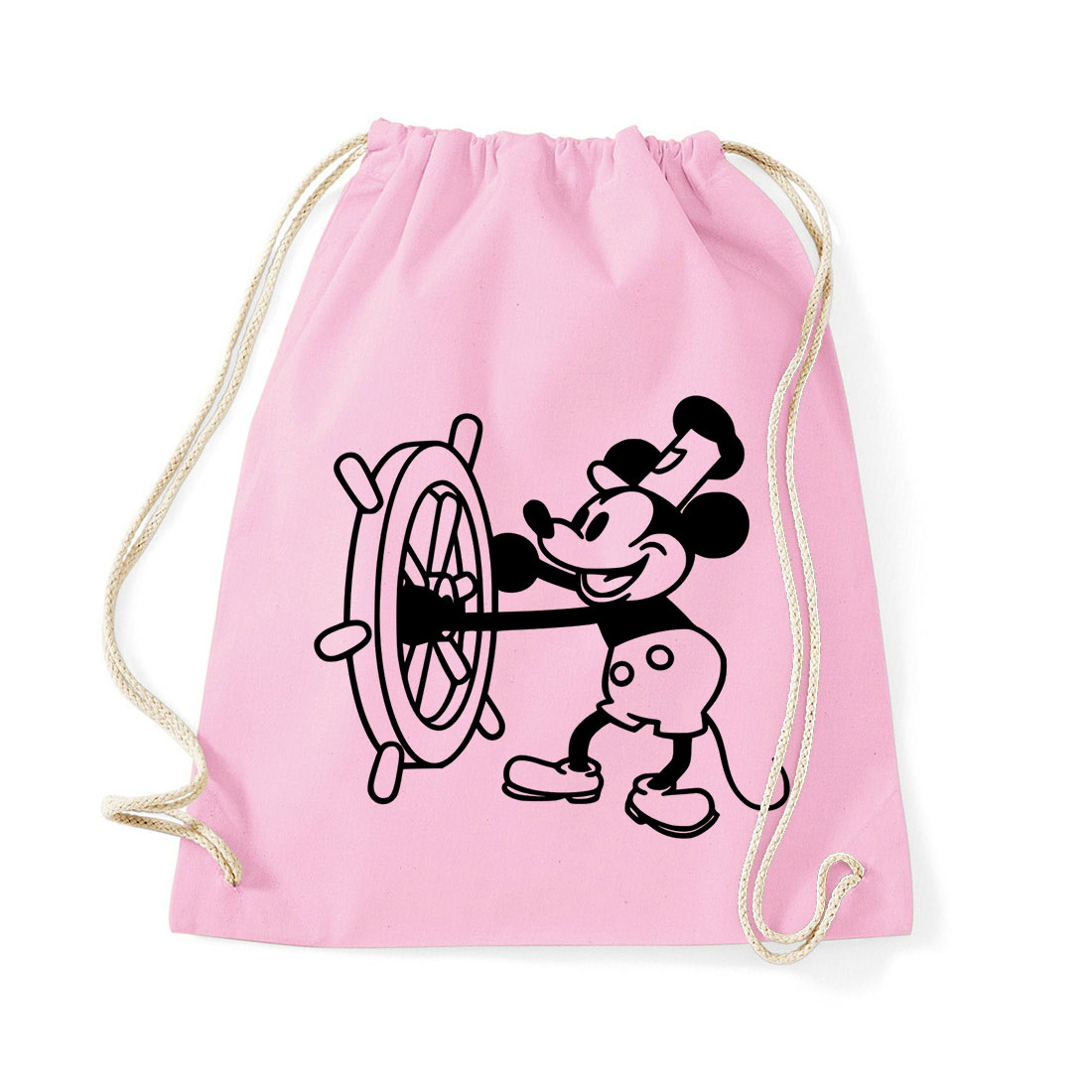 retro mickey egér steamboat willie Rózsaszín Tornazsák