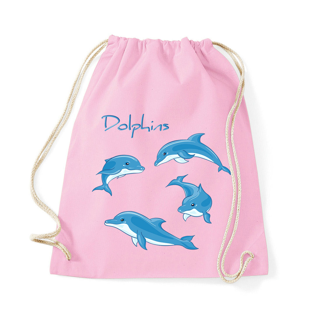 delfin delfines Rózsaszín Tornazsák