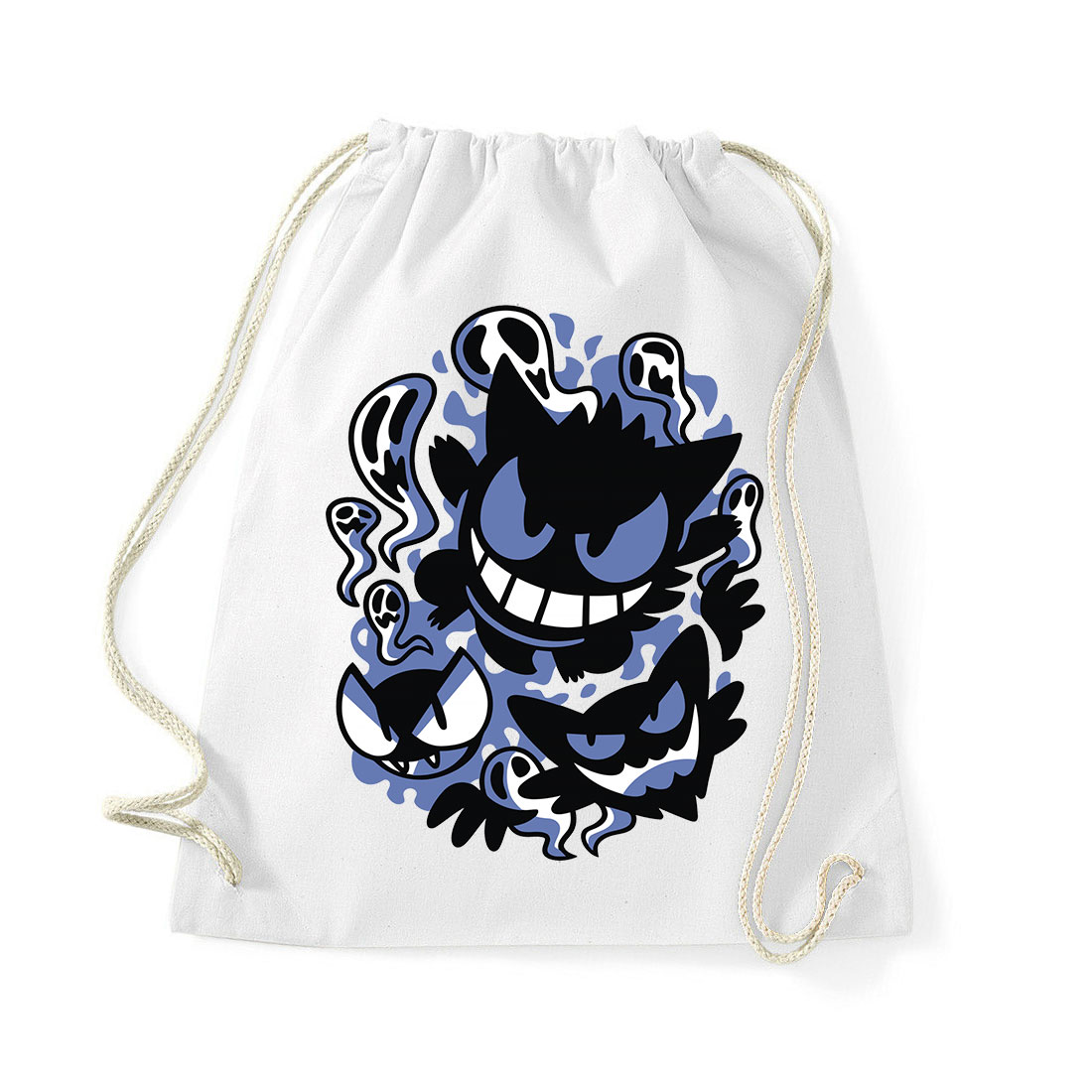 Gengar Ghastly Hunter Pokemon Fehér Tornazsák