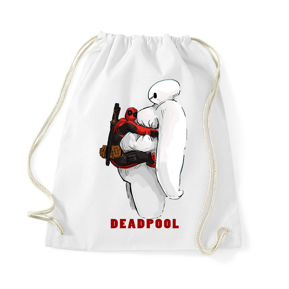Deadpool Baymax Fehér Tornazsák