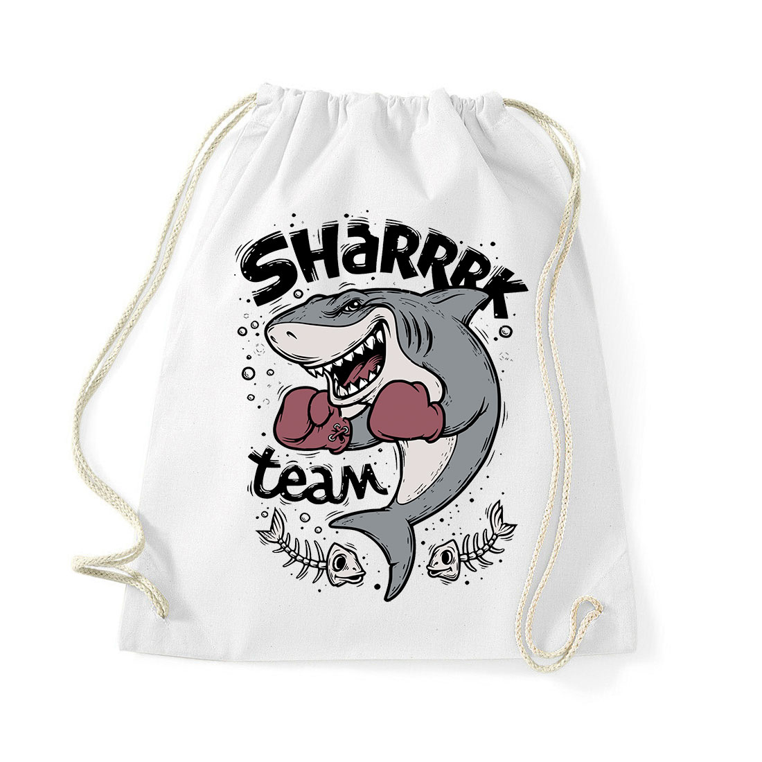 cápa shark team box Fehér Tornazsák