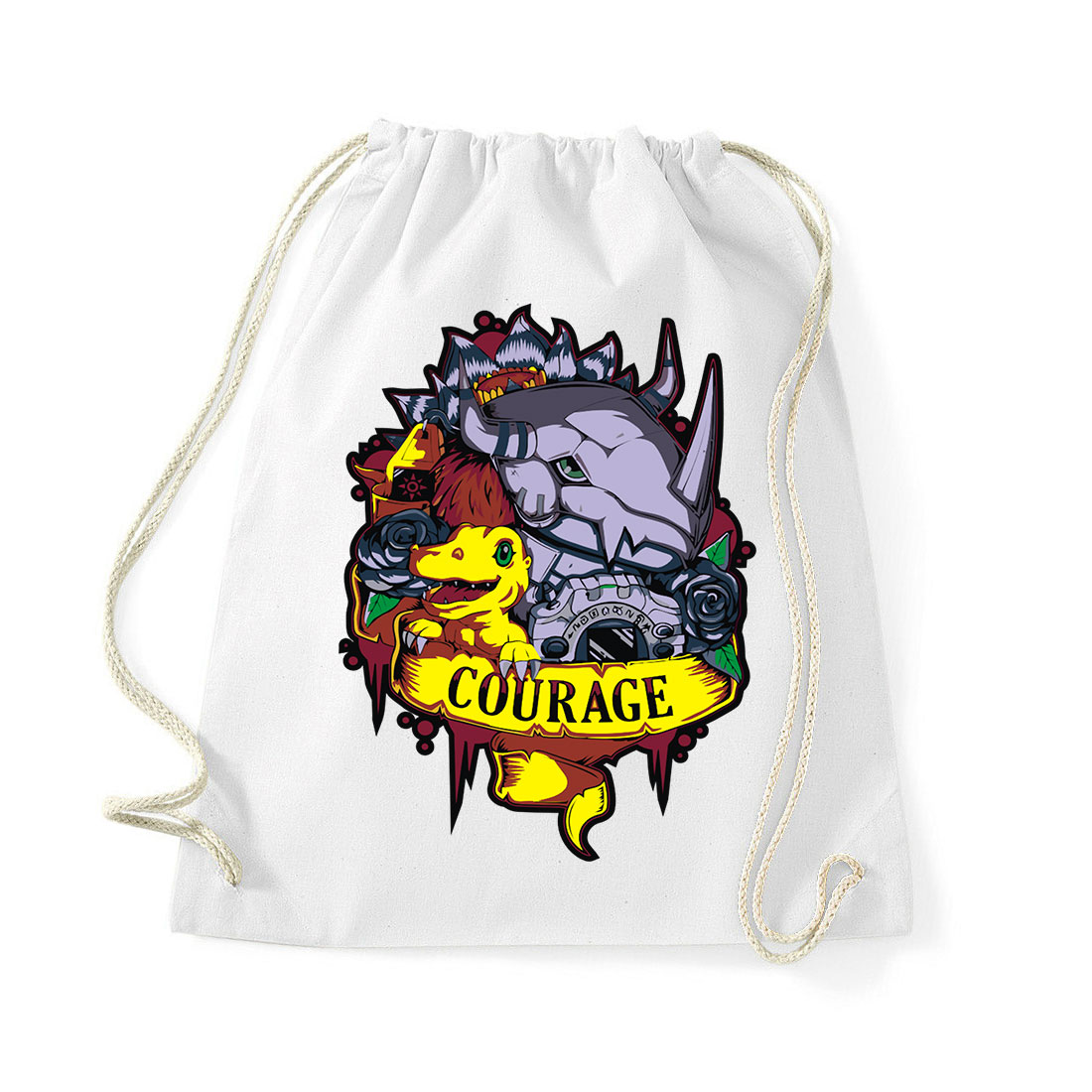 digimon agumon Fehér Tornazsák