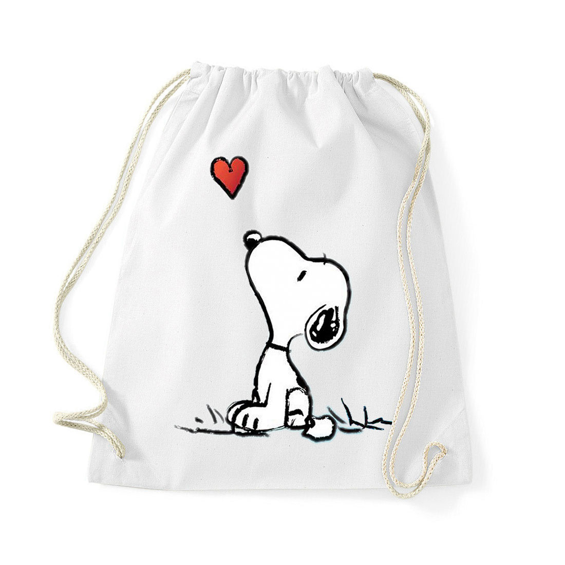 snoopy kutya Fehér Tornazsák