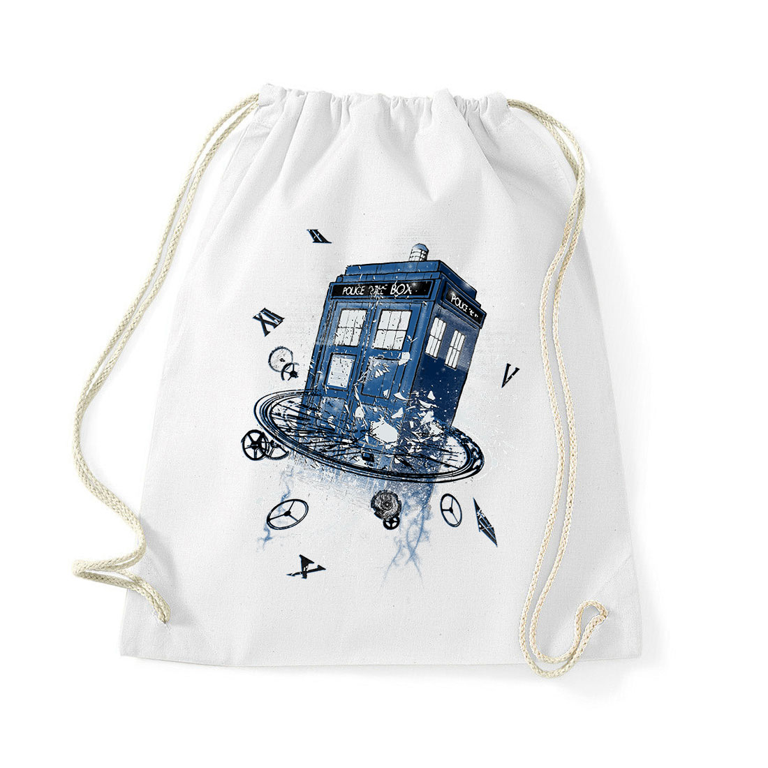tardis dr who ki vagy doki Fehér Tornazsák