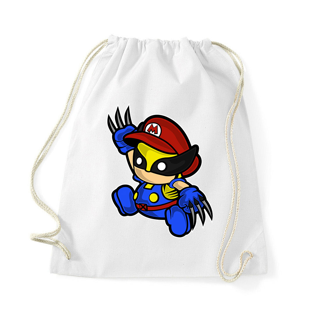wolverine mario Fehér Tornazsák