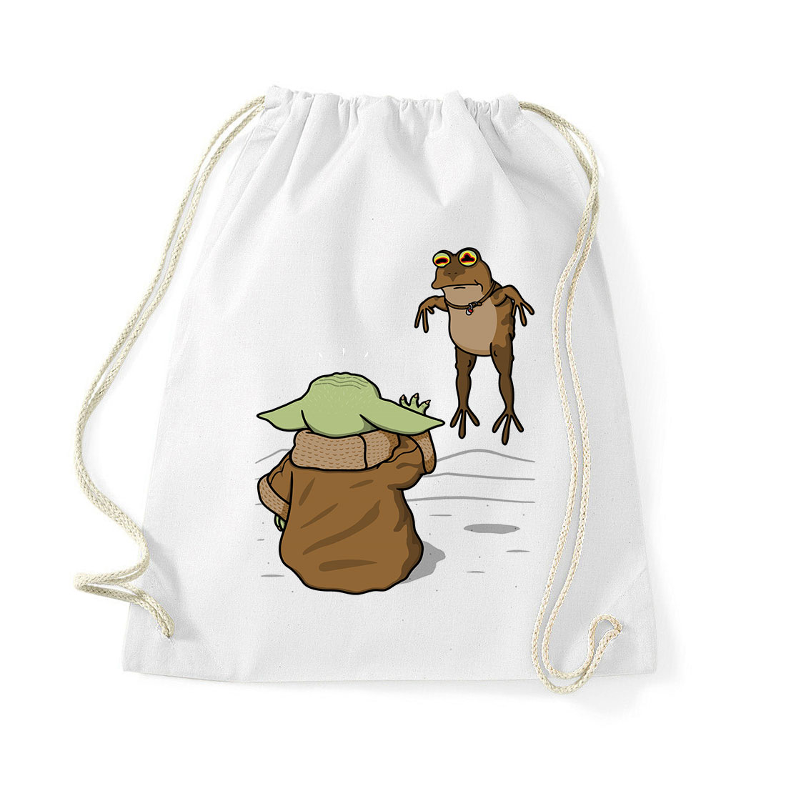 baba yoda baby yoda béka Fehér Tornazsák