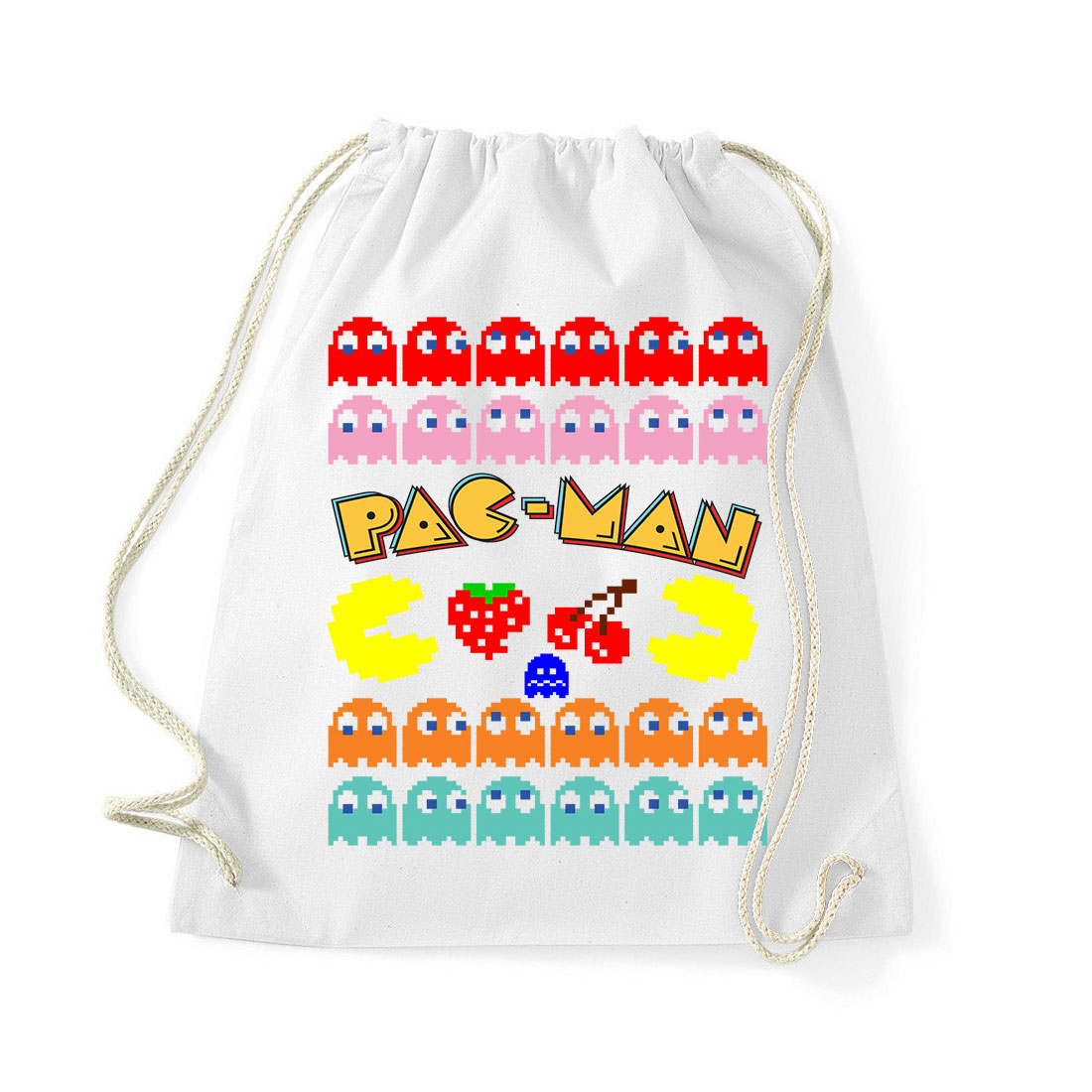pac man Fehér Tornazsák