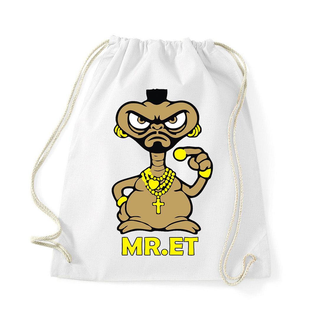 mr. ET mr T Fehér Tornazsák