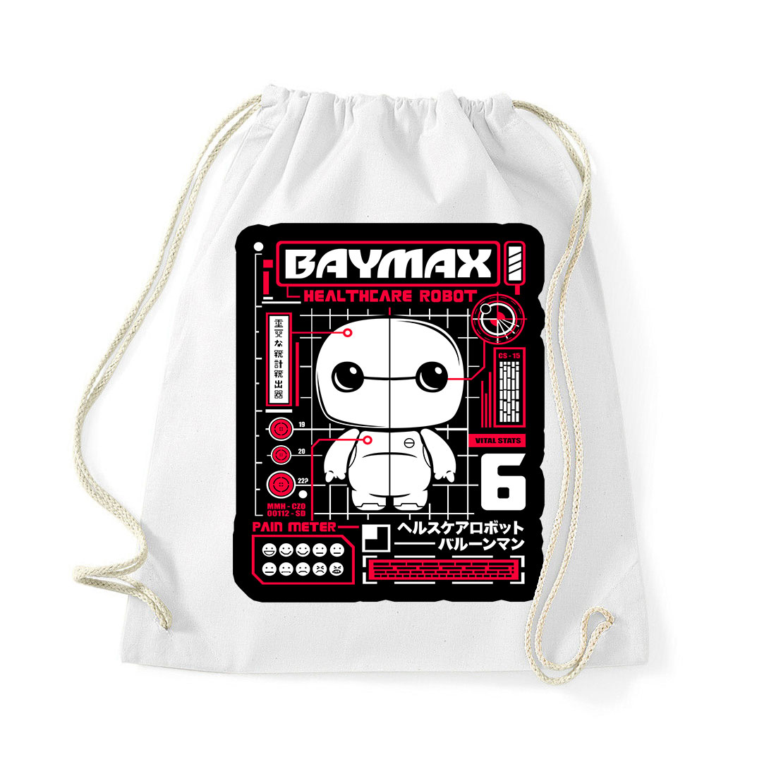 Baymax Fehér Tornazsák